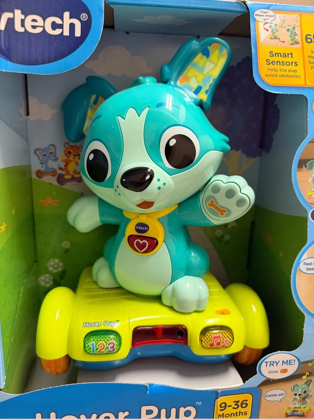 VTech Hover Pup Interactive Learning Toy - Teal and Lime